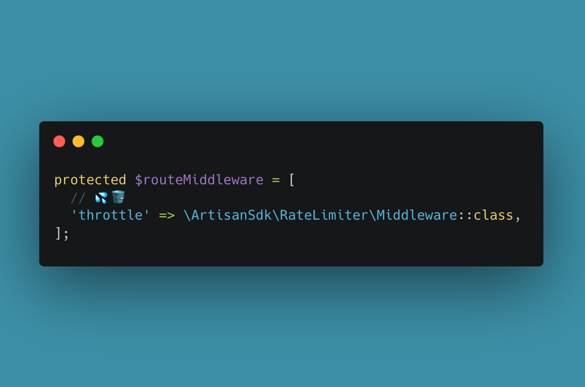 ArtisanSDK Rate Limiter