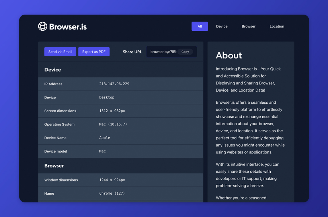 Browser.is