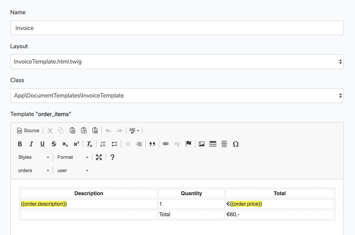 Document Templates