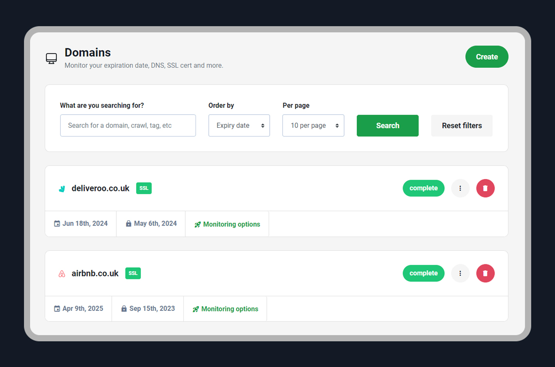 Domain Monitor