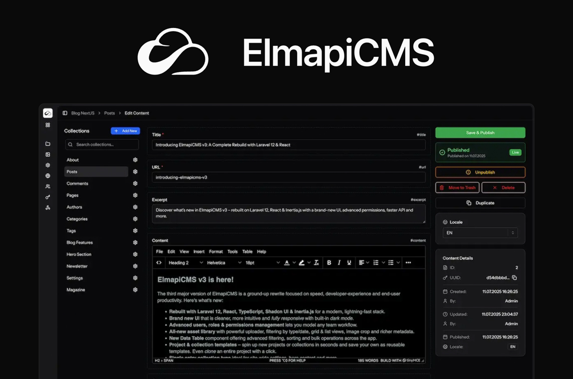 ElmapiCMS