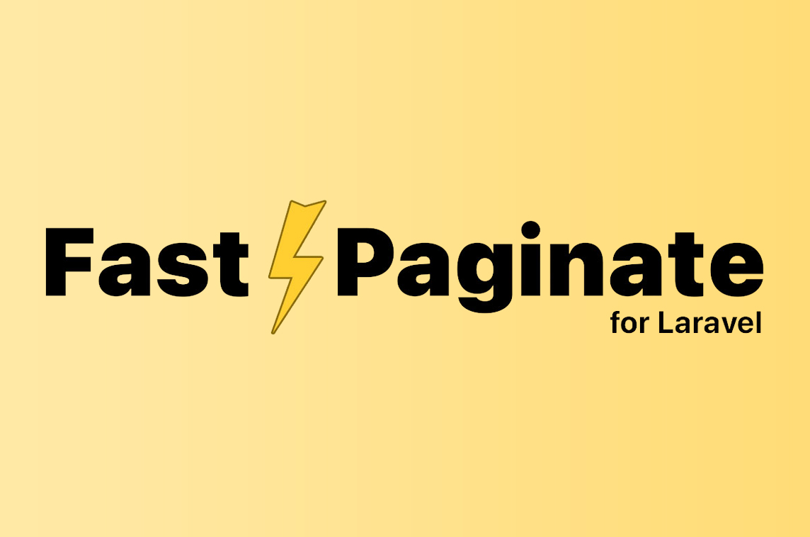 Fast Paginate for Laravel