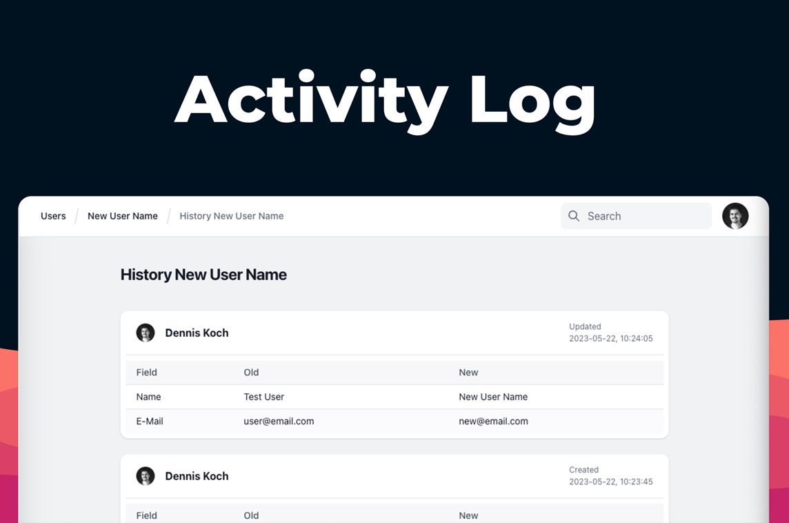 Filament Activity Log