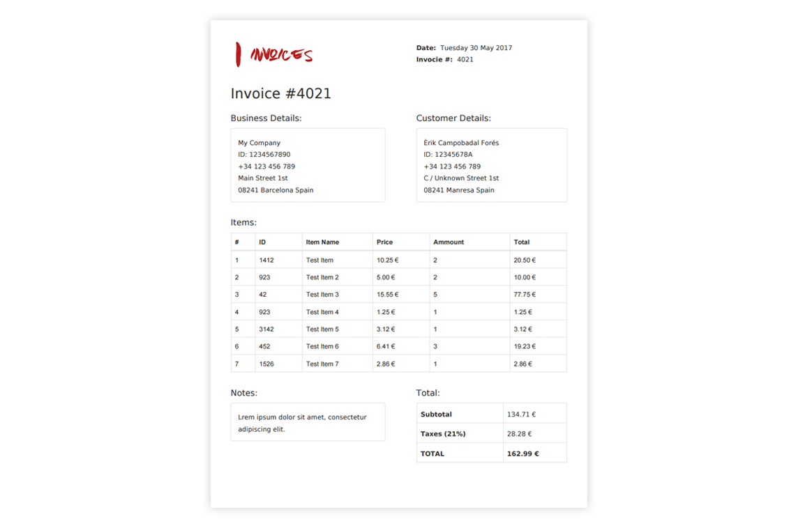 Invoices