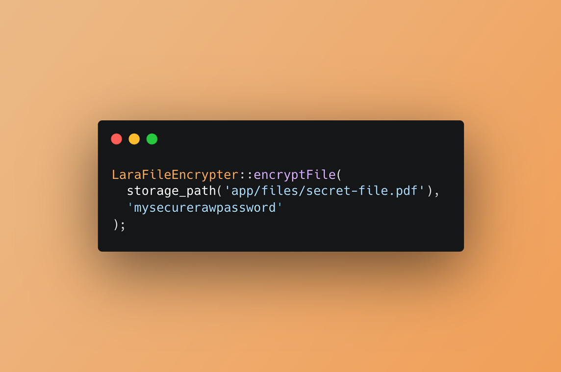 LaraFileEncrypter