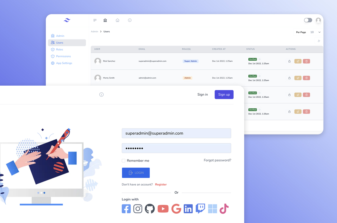 Laravel Auth SPA