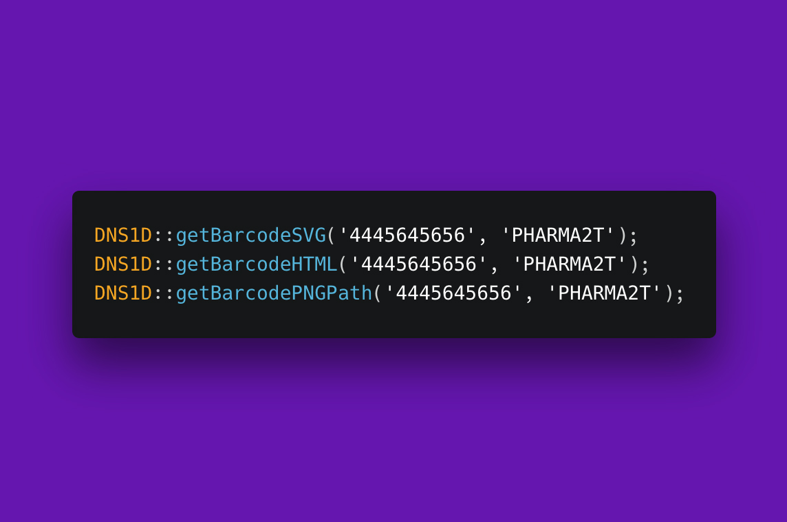 Laravel Barcode