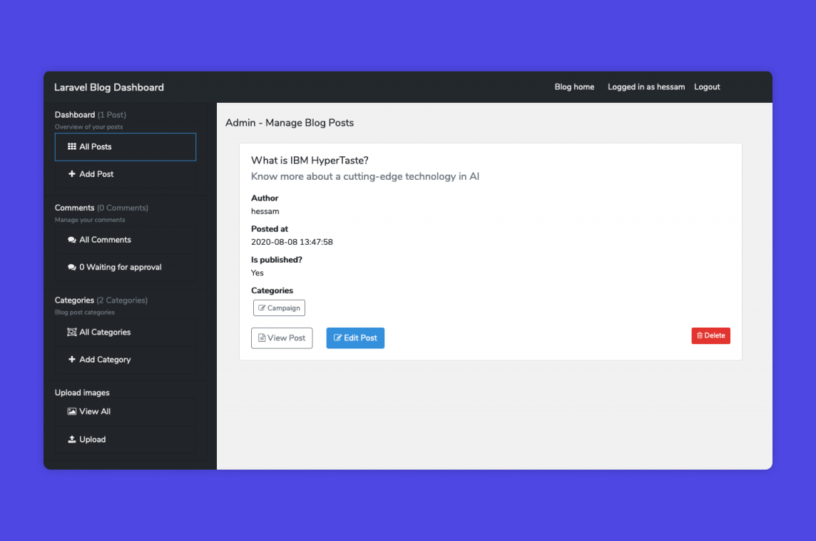 Laravel Blog
