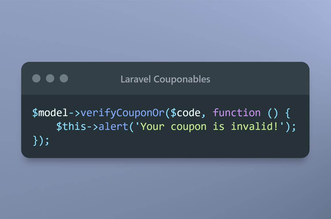 Laravel Couponable