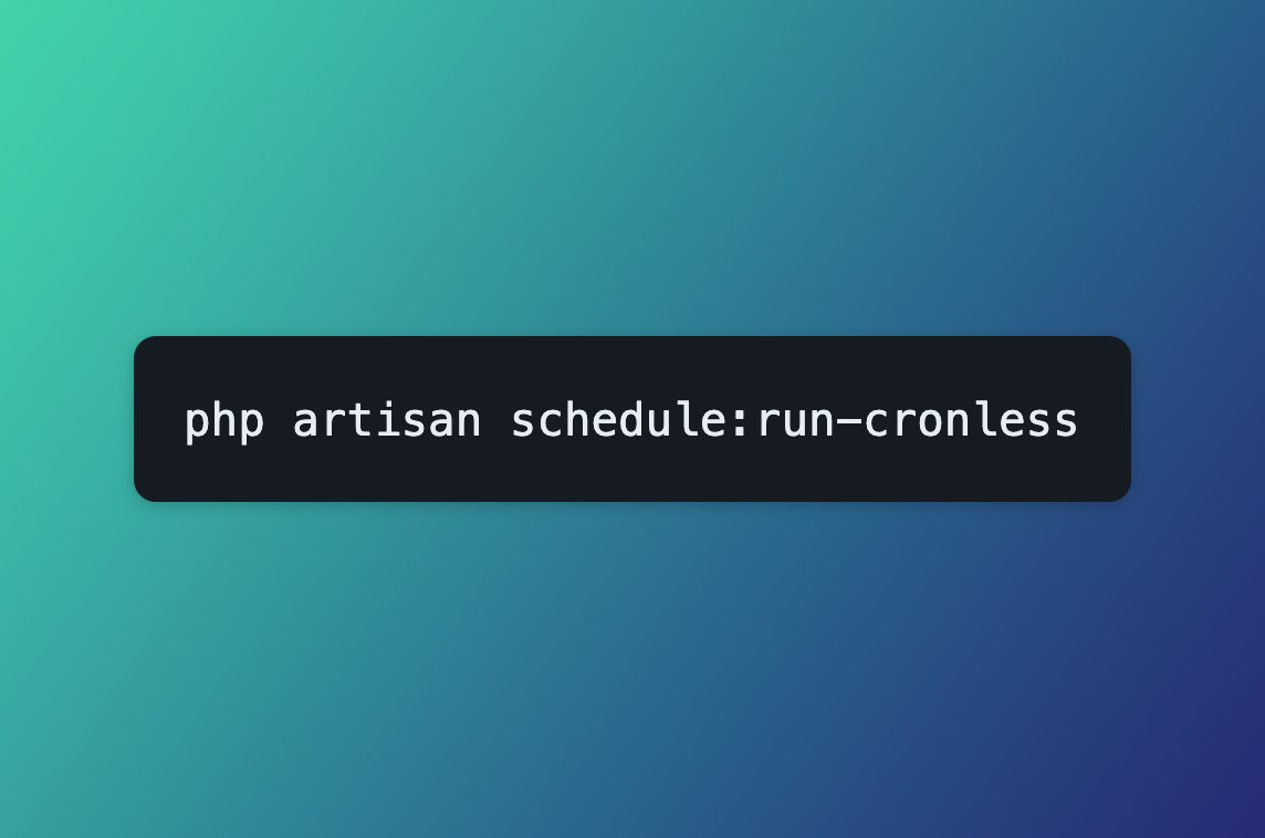 Laravel Cronless Schedule