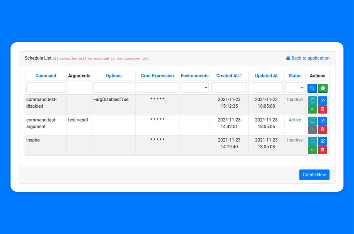 Laravel Database Schedule