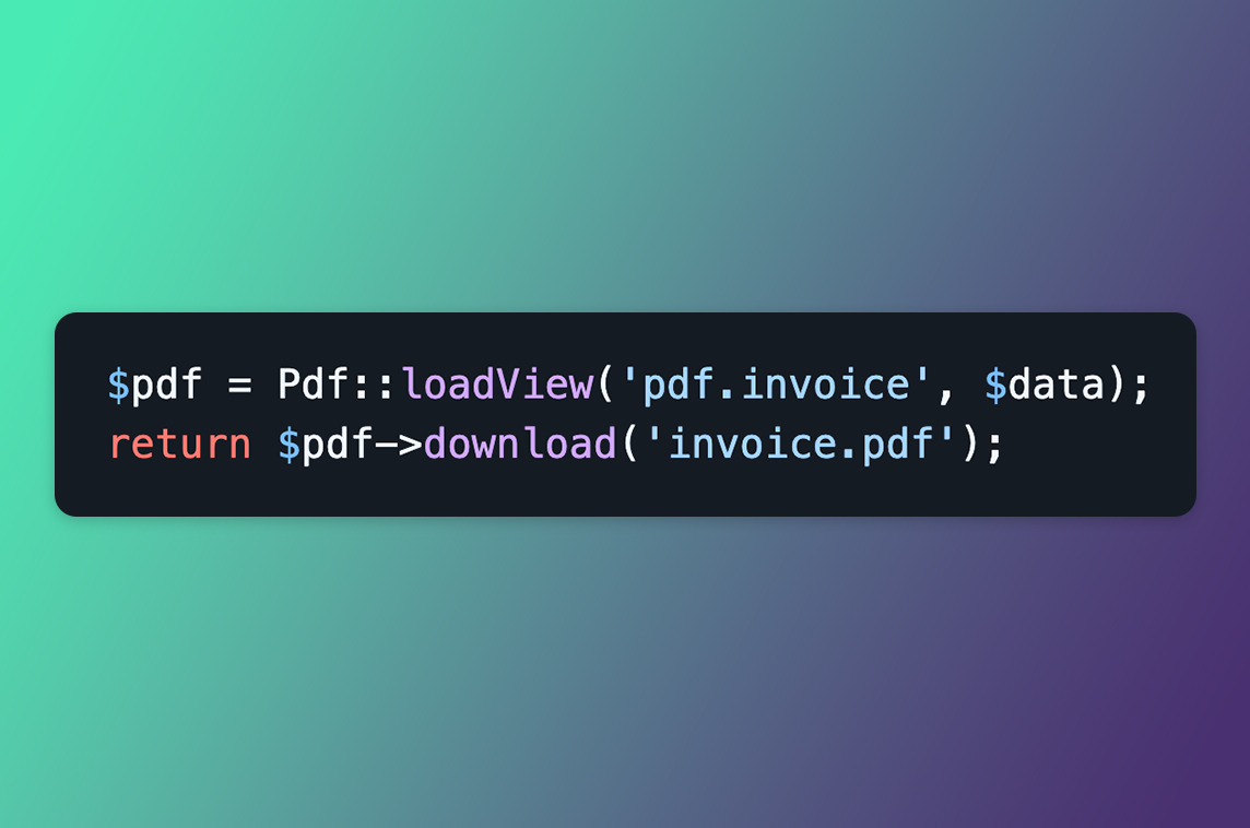 Laravel DOMPDF