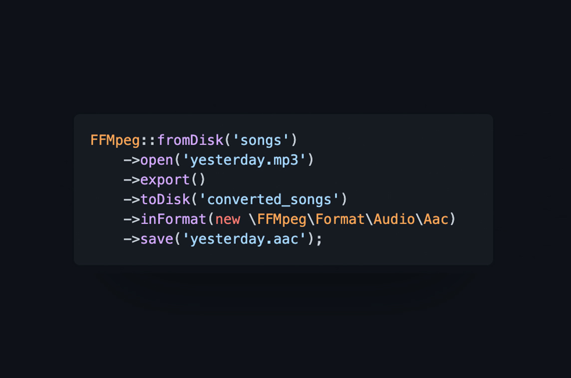 Laravel FFMpeg