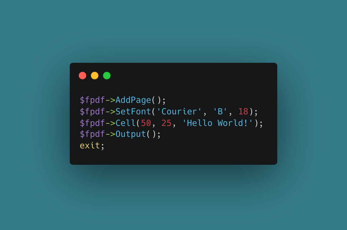 Laravel FPDF