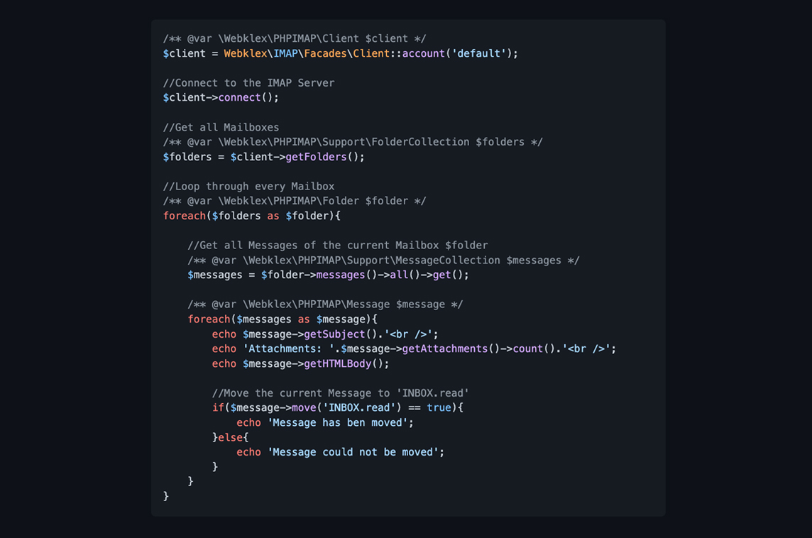 Laravel IMAP