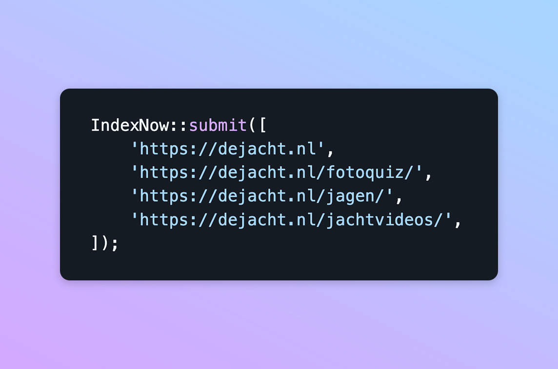 Laravel IndexNow