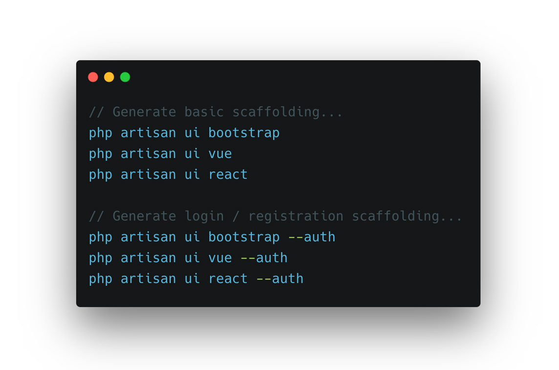 Laravel Legacy UI