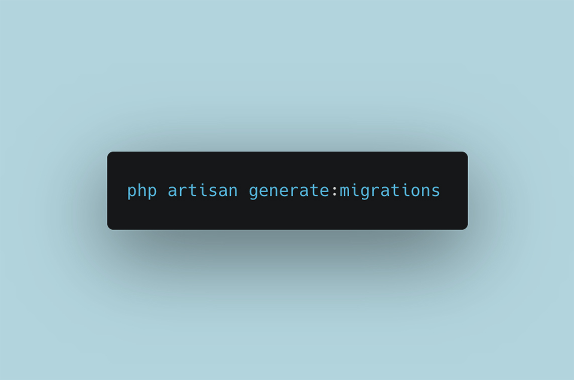 Laravel Migration Generator
