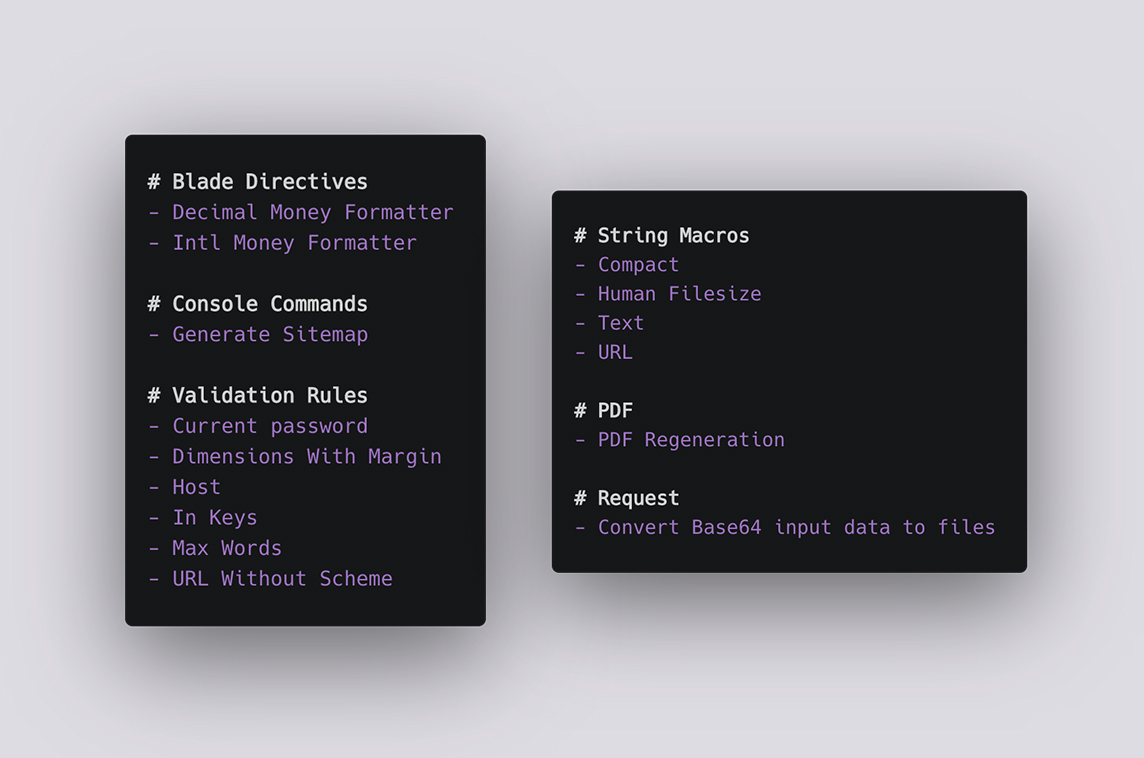 Laravel Mixins