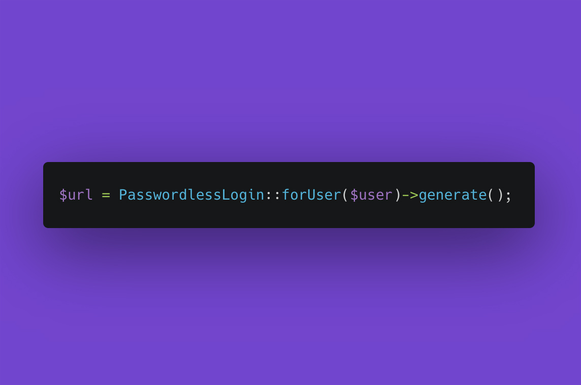 Laravel Passwordless Login
