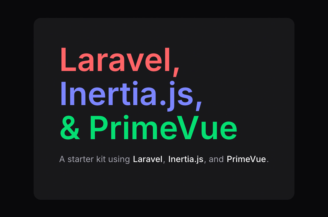 Laravel PrimeVue Starter Kit