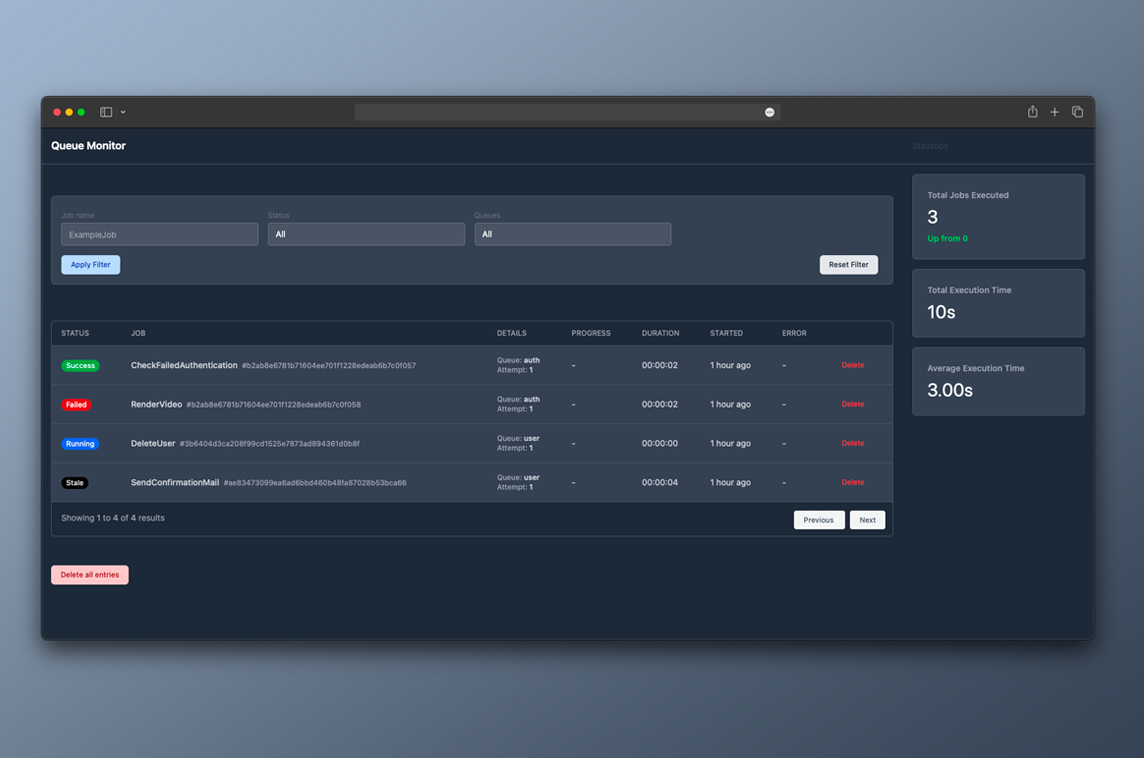 Laravel Queue Monitor