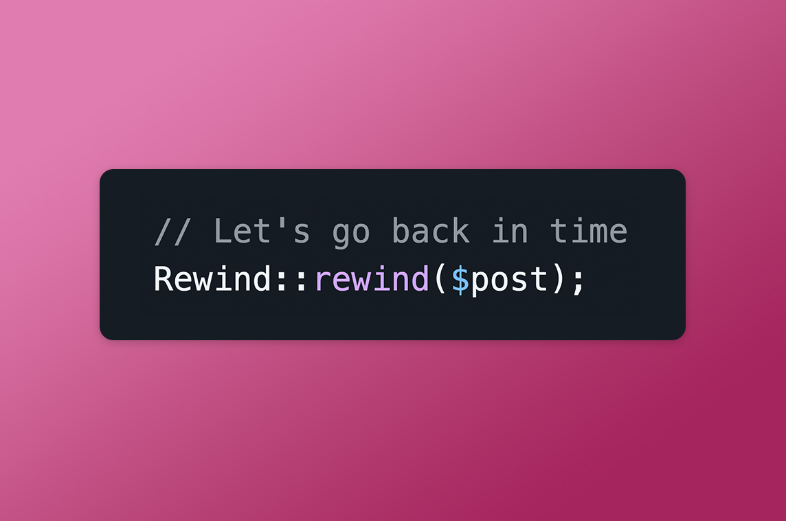 Laravel Rewind