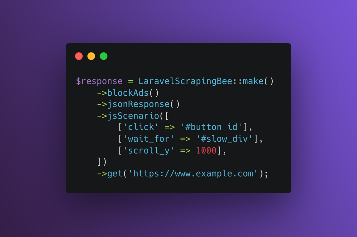 Laravel Scrapingbee