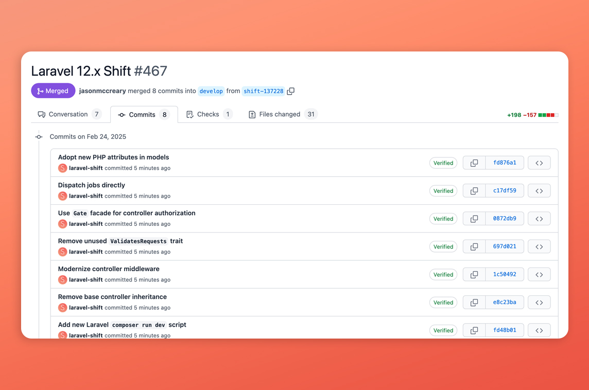 Laravel Shift