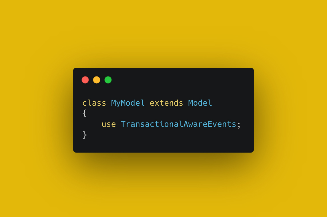 Laravel Transactional Model Events