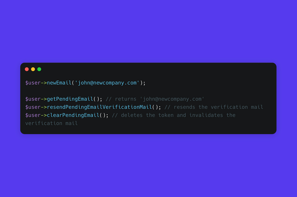 Laravel Verify New Email
