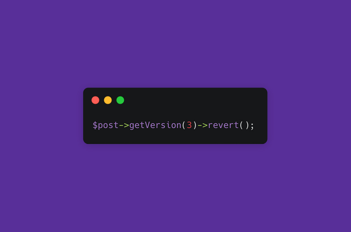 Laravel Versionable