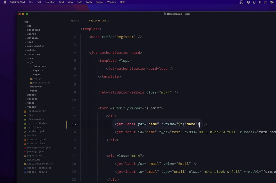 Laravel Vue I18n