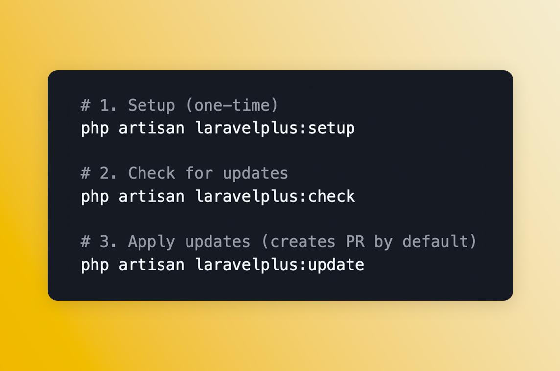 LaravelPlus Updater