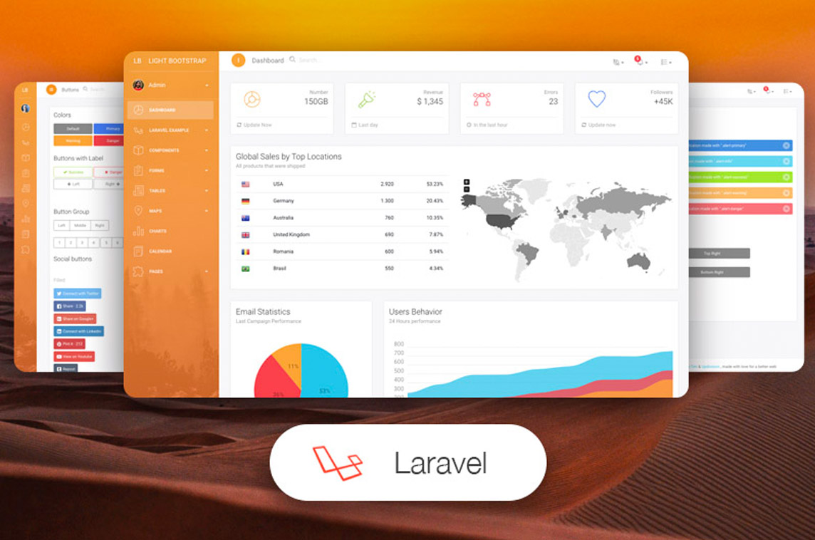 Light Bootstrap Dashboard PRO Laravel