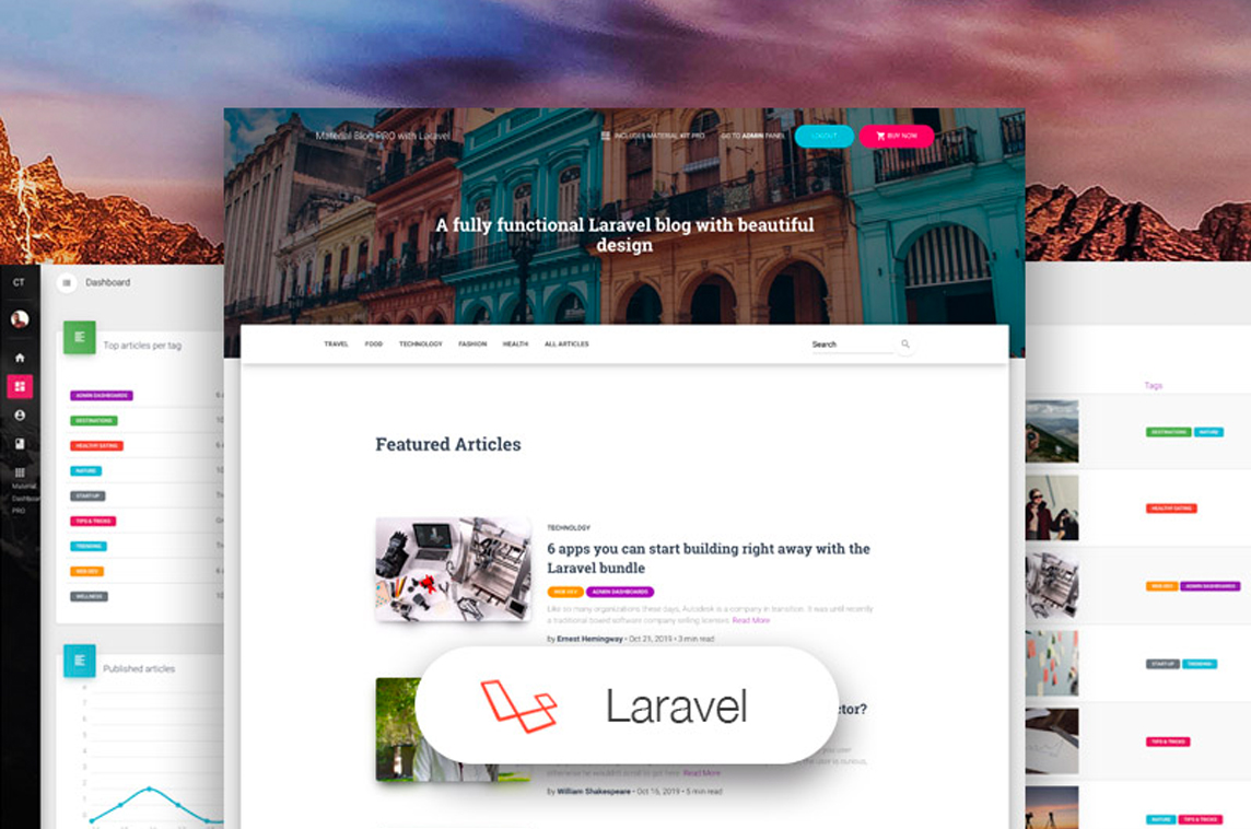 Material Blog PRO Laravel