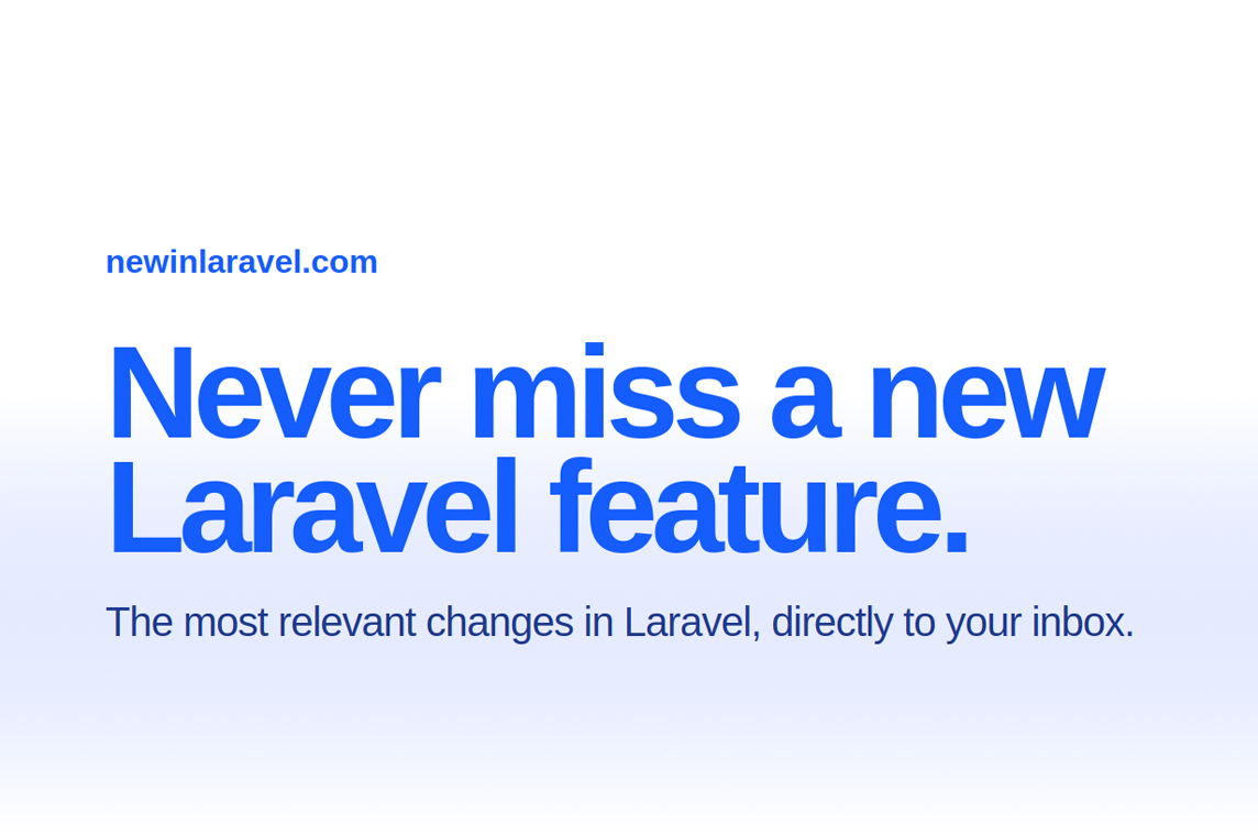 New in Laravel