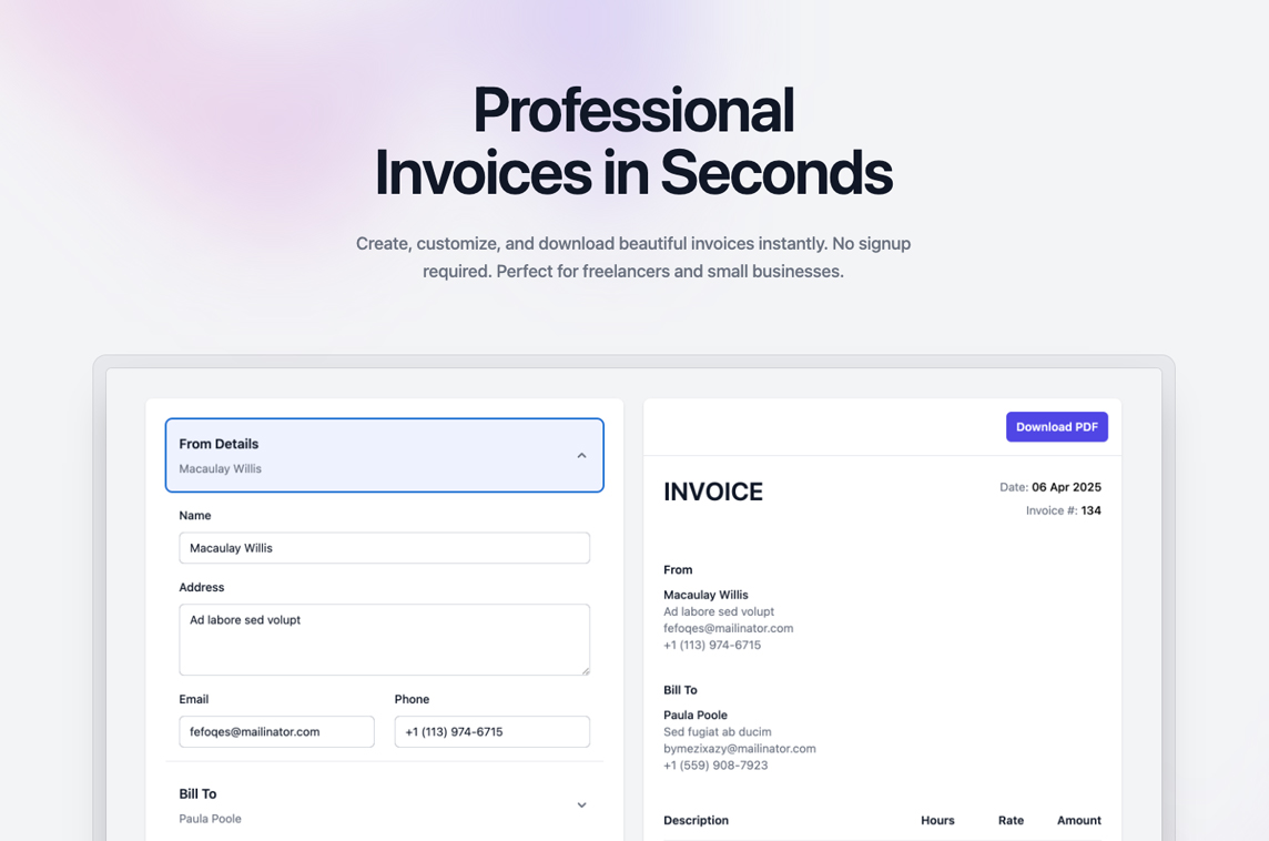 PlainInvoice