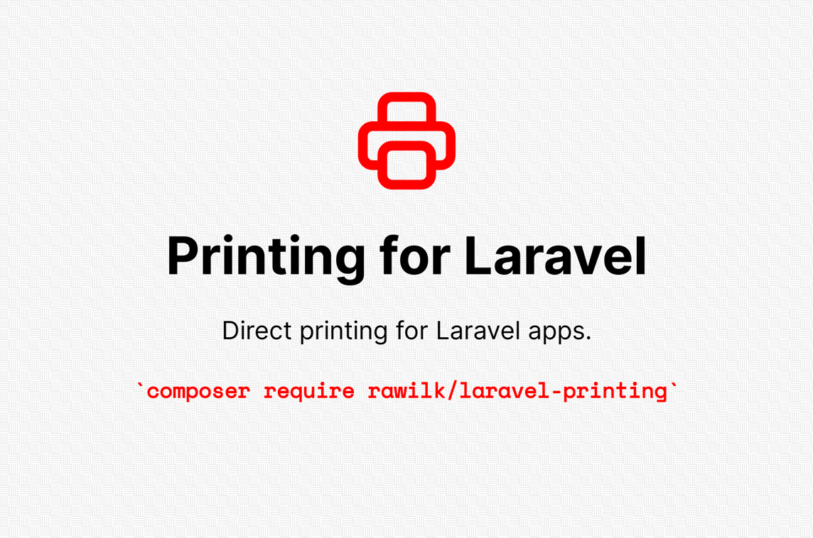 Printing for Laravel