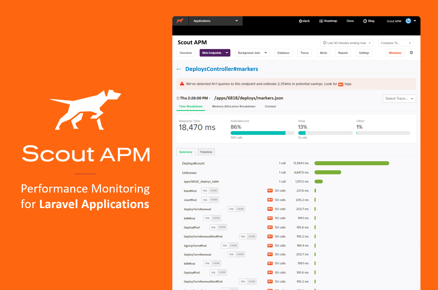 ScoutAPM for Laravel