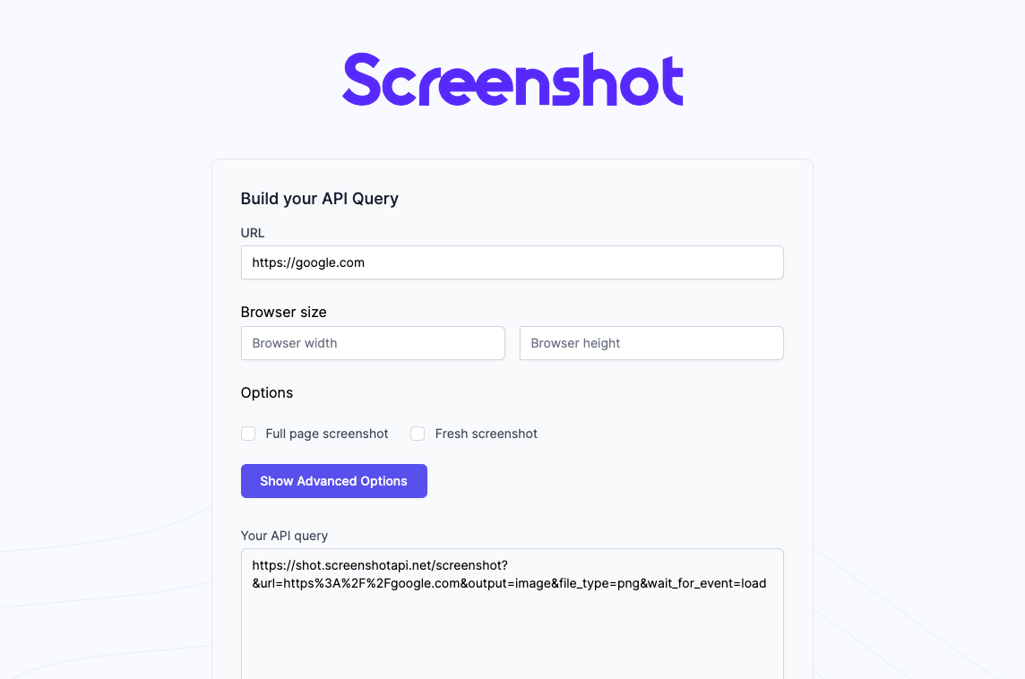 ScreenshotAPI.net