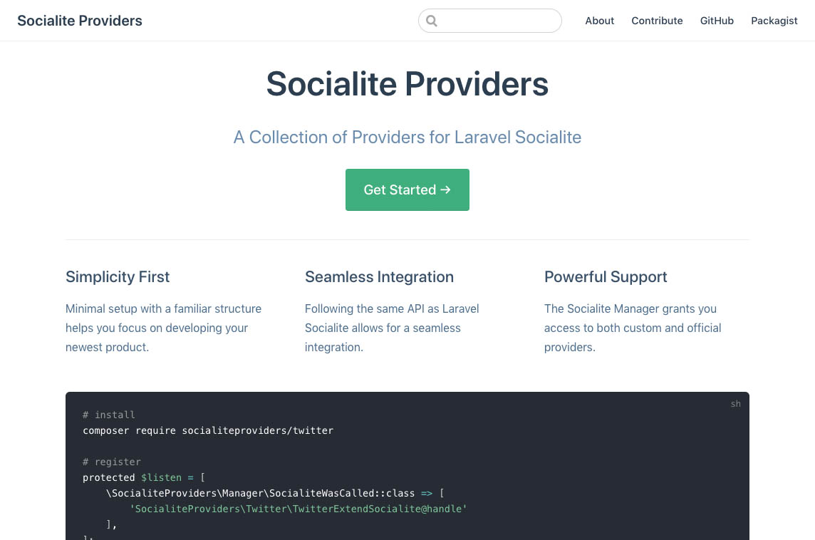 Socialite Providers