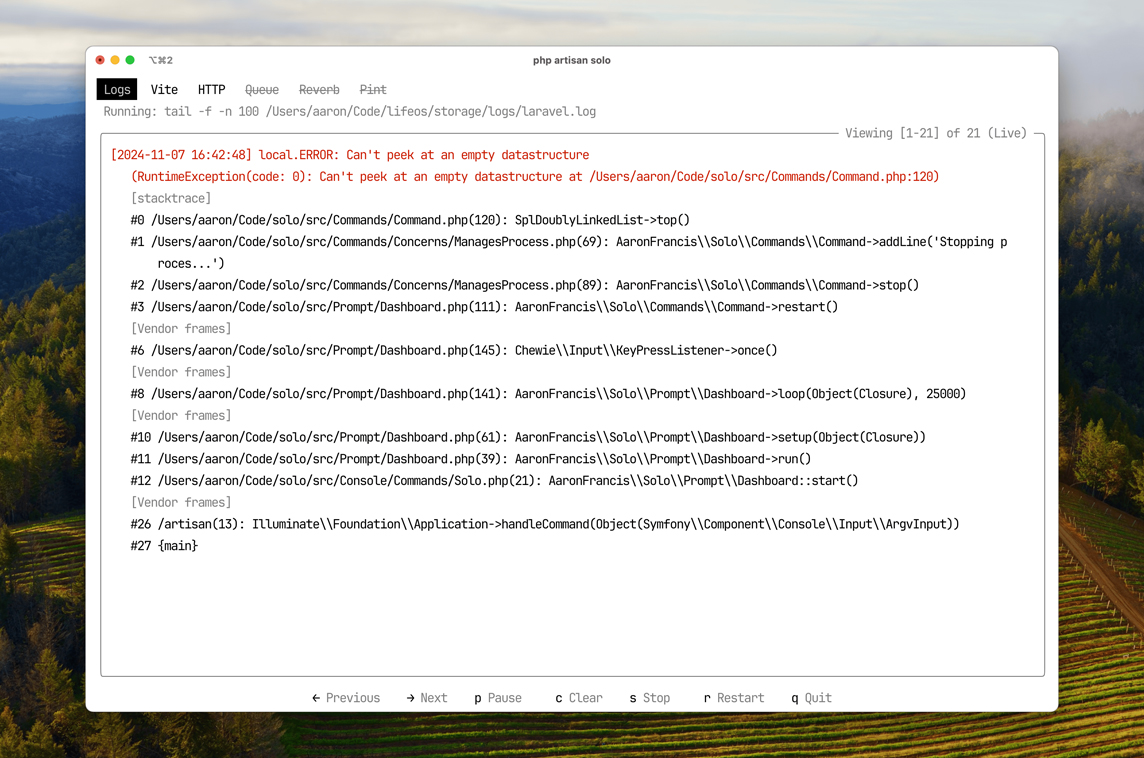 Solo for Laravel