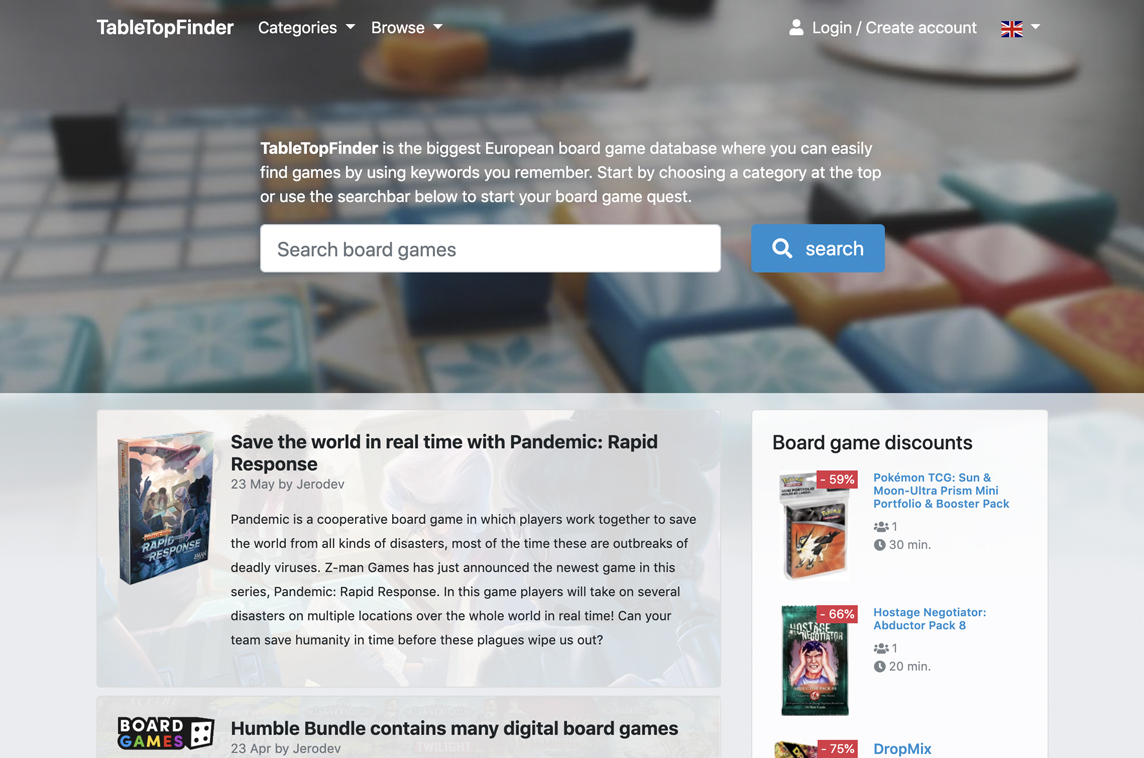 TableTopFinder