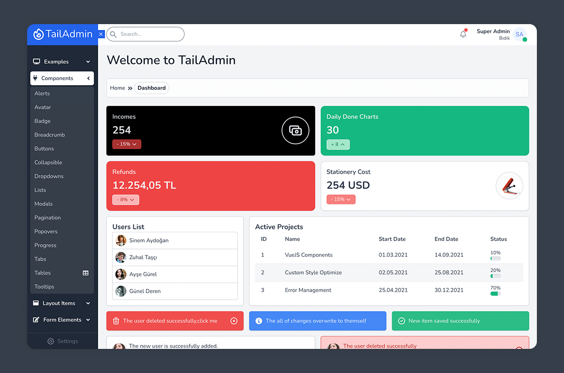 TailAdmin