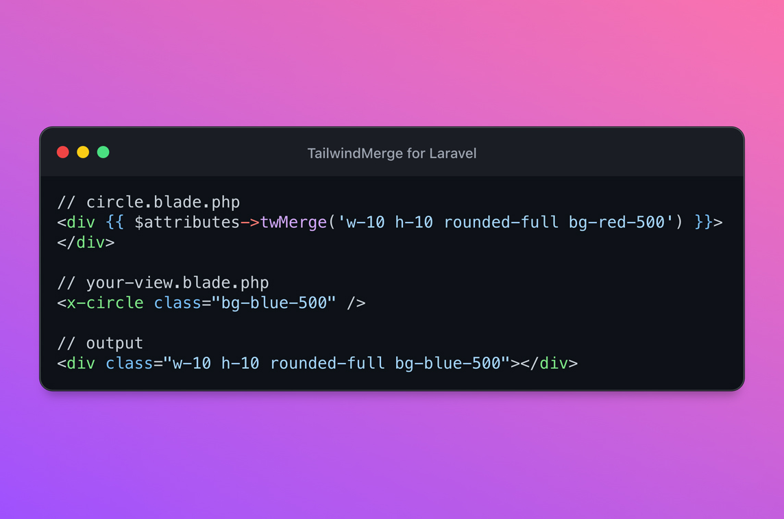 Tailwind Merge Laravel