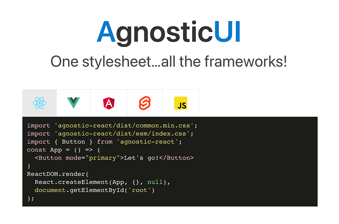 AgnosticUI React