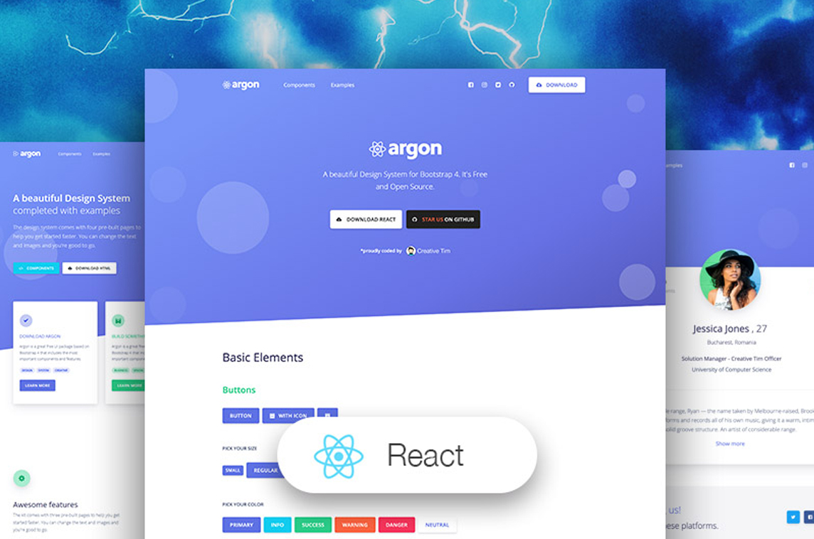 Argon Design System React