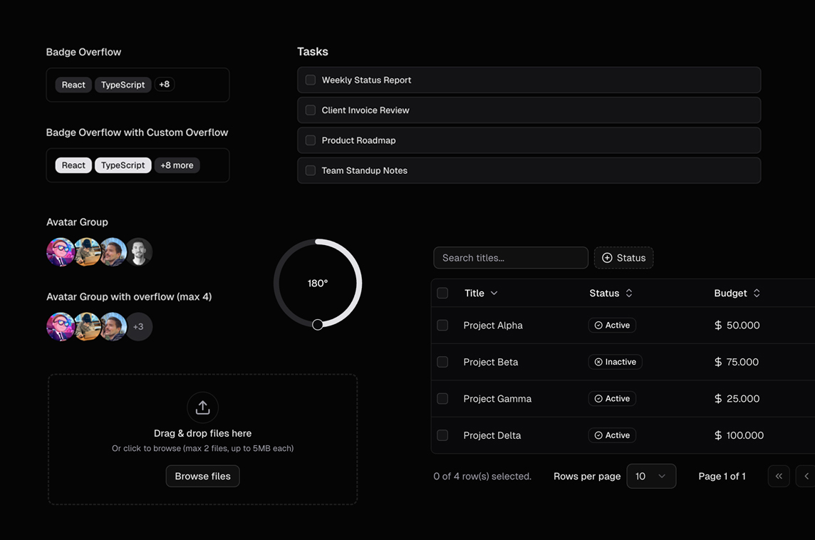 Dice UI