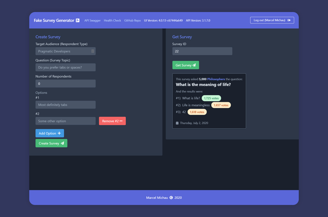 Fake Survey Generator